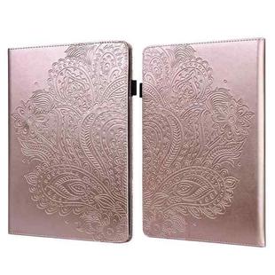 For Amazon Kindle Parperwhite 5 2021 11th Gen. Peacock Embossed Pattern Leather Tablet Case(Gold)