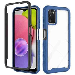 For Samsung Galaxy A03s 164mm Starry Sky Solid Color Series Shockproof PC + TPU Phone Case(Royal Blue)