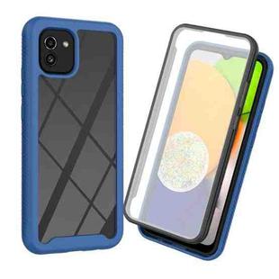 For Samsung Galaxy A03 166mm Starry Sky Solid Color Series PC + TPU Phone Case with PET Film(Royal Blue)