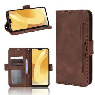 For vivo S12 / V23 5G Skin Feel Calf Pattern Leather Phone Case(Brown)