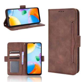 For Xiaomi Redmi 10C Skin Feel Calf Pattern Leather Phone Case(Brown)