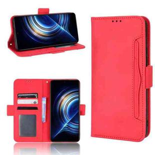 For Xiaomi Redmi K50 / K50 Pro Skin Feel Calf Pattern Leather Phone Case(Red)