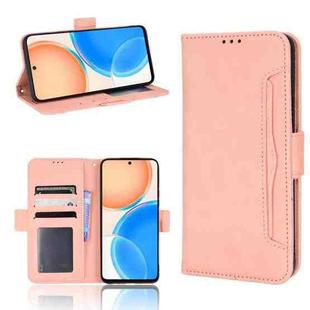 For Honor X8 Skin Feel Calf Pattern Leather Phone Case(Pink)