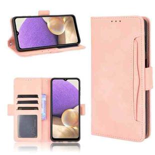 For Samsung Galaxy A13 4G Skin Feel Calf Pattern Leather Phone Case(Pink)