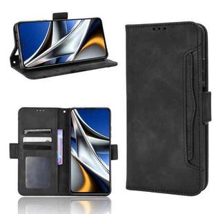 For Xiaomi Poco M4 Pro 5G Skin Feel Calf Pattern Leather Phone Case(Black)