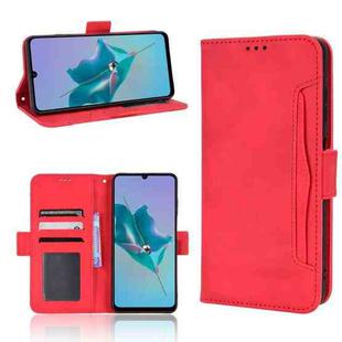 For ZTE Blade A72 Skin Feel Calf Pattern Leather Phone Case(Red)