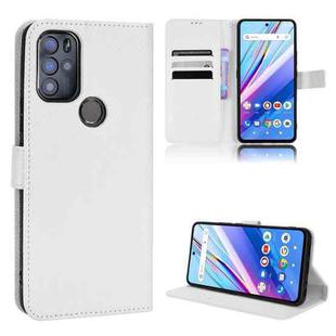 For BLU G91 Pro Diamond Texture Leather Phone Case(White)