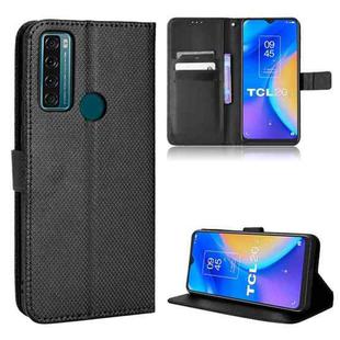 For TCL 20 SE Diamond Texture Leather Phone Case(Black)