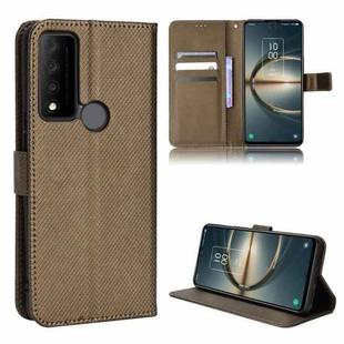 For TCL 30 XE 5G / 30 V 5G Diamond Texture Leather Phone Case(Brown)