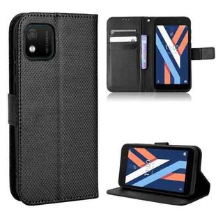 For Wiko Y52 Diamond Texture Leather Phone Case(Black)