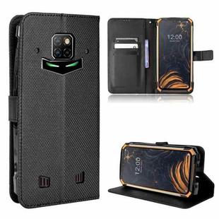 For Doogee S88 Pro / S88 Plus Diamond Texture Leather Phone Case(Black)