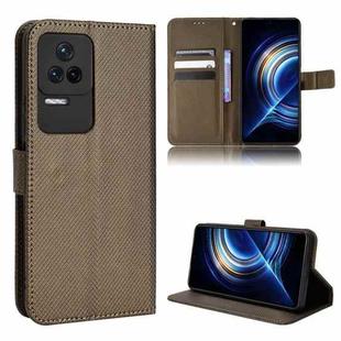 For Xiaomi Redmi K50 / K50 Pro Diamond Texture Leather Phone Case(Brown)