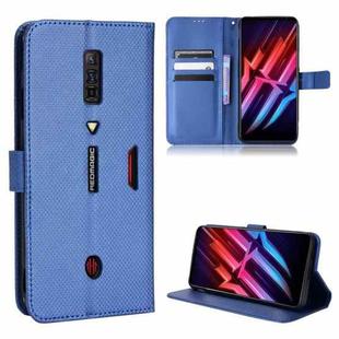 For ZTE nubia Red Magic 6 / 6 Pro Diamond Texture Leather Phone Case(Blue)