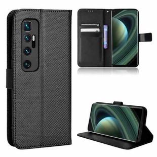 For Xiaomi Mi 10 Ultra Diamond Texture Leather Phone Case(Black)