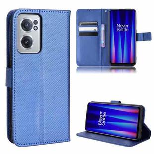 For OnePlus Nord CE 2 5G Diamond Texture Leather Phone Case(Blue)