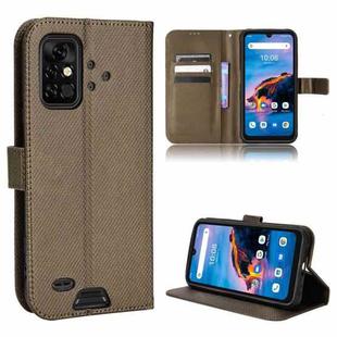 For UMIDIGI Bison Pro Diamond Texture Leather Phone Case(Brown)