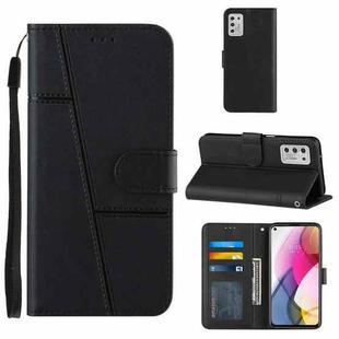 For Motorola Moto G Stylus 2021 Stitching Calf Texture Buckle Leather Phone Case(Black)