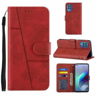 For Motorola Moto G100 / Edge S Stitching Calf Texture Buckle Leather Phone Case(Red)