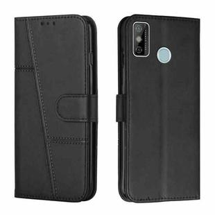 For Tecno Spark Go 2020 / Spark 6 Go Stitching Calf Texture Buckle Leather Phone Case(Black)