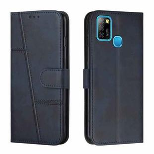 For Infinix Hot 10 Lite / Smart 5 2020 Stitching Calf Texture Buckle Leather Phone Case(Blue)