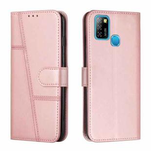 For Infinix Hot 10 Lite / Smart 5 2020 Stitching Calf Texture Buckle Leather Phone Case(Pink)