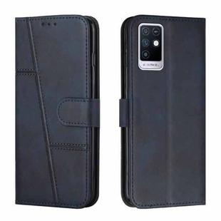 For Infinix Note 10 Stitching Calf Texture Buckle Leather Phone Case(Blue)