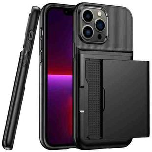 Push Card Armor Phone Case For iPhone 11(Black)