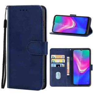 Leather Phone Case For TECNO Spark 4 Lite(Blue)