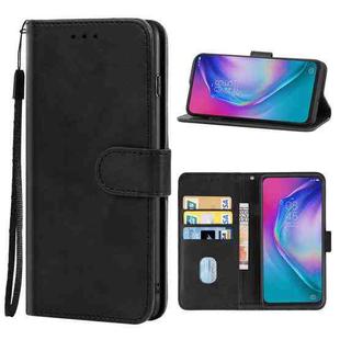 Leather Phone Case For TECNO Camon 15 Premier(Black)