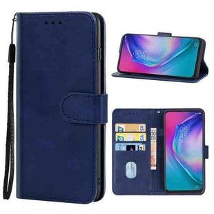 Leather Phone Case For TECNO Camon 15 Premier(Blue)