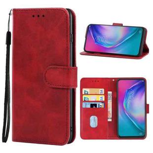 Leather Phone Case For TECNO Camon 15 Premier(Red)