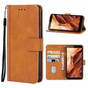 Leather Phone Case For Itel A44(Brown)