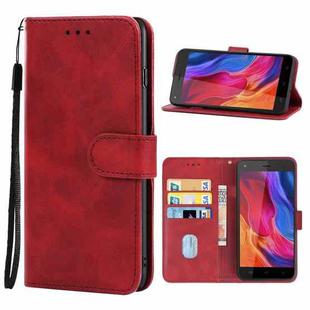 Leather Phone Case For Infinix Hot 4(Red)