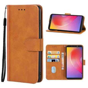 Leather Phone Case For Infinix Smart 2 HD(Brown)
