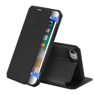 DUX DUCIS Skin X Series Leather Case For iPhone SE 2022 / SE 2020 & 8 & 7 (Black)