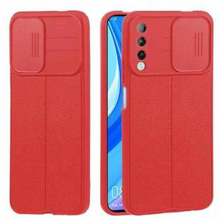 For Huawei Y9s Litchi Texture Sliding Camshield TPU Phone Case(Red)