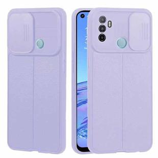 For OPPO A53 2020/ A32 5G / A33 2020 / A53s Litchi Texture Sliding Camshield TPU Phone Case(Light Purple)