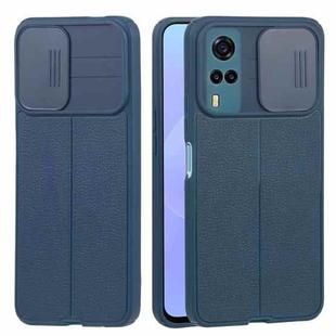 For vivo Y31 2021 / Y20i / Y20s / Y11s / Y12s Litchi Texture Sliding Camshield TPU Phone Case(Blue)