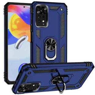 For Xiaomi Redmi Note 11 Pro Shockproof TPU + PC Phone Case with Holder(Blue)