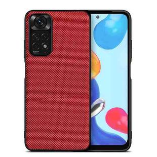 For Xiaomi Redmi Note 11 Global / Note 11S Nylon Cloth Protective Phone Case(Red)