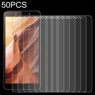 50 PCS 0.26mm 9H 2.5D Tempered Glass Film For Itel A44