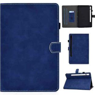 For Samsung Galaxy Tab S8 / S7  Cowhide Texture Smart Leather Tablet Case(Blue)