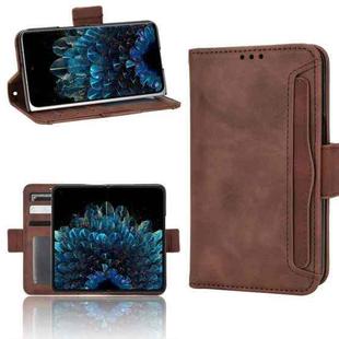 For OPPO Find N Skin Feel Calf Pattern Leather Phone Case(Brown)