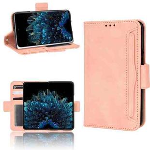 For OPPO Find N Skin Feel Calf Pattern Leather Phone Case(Pink)