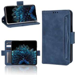 For OPPO Find N Skin Feel Calf Pattern Leather Phone Case(Blue)