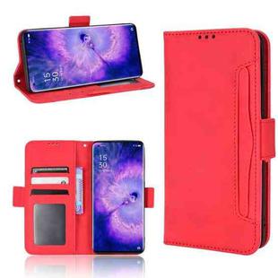 For OPPO Find X5 Skin Feel Calf Pattern Leather Phone Case(Red)