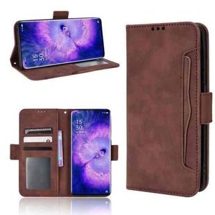 For OPPO Find X5 Skin Feel Calf Pattern Leather Phone Case(Brown)