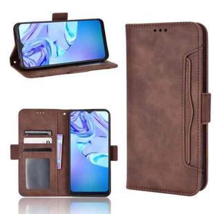 For TCL 30 SE / 30 E / 306 / Sharp Aquos V6 Skin Feel Calf Pattern Leather Phone Case(Brown)