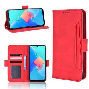 For TECNO Spark Go 2022 / Spark 8C Skin Feel Calf Pattern Leather Phone Case(Red)