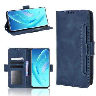 For Honor 60 Skin Feel Calf Pattern Leather Phone Case(Blue)